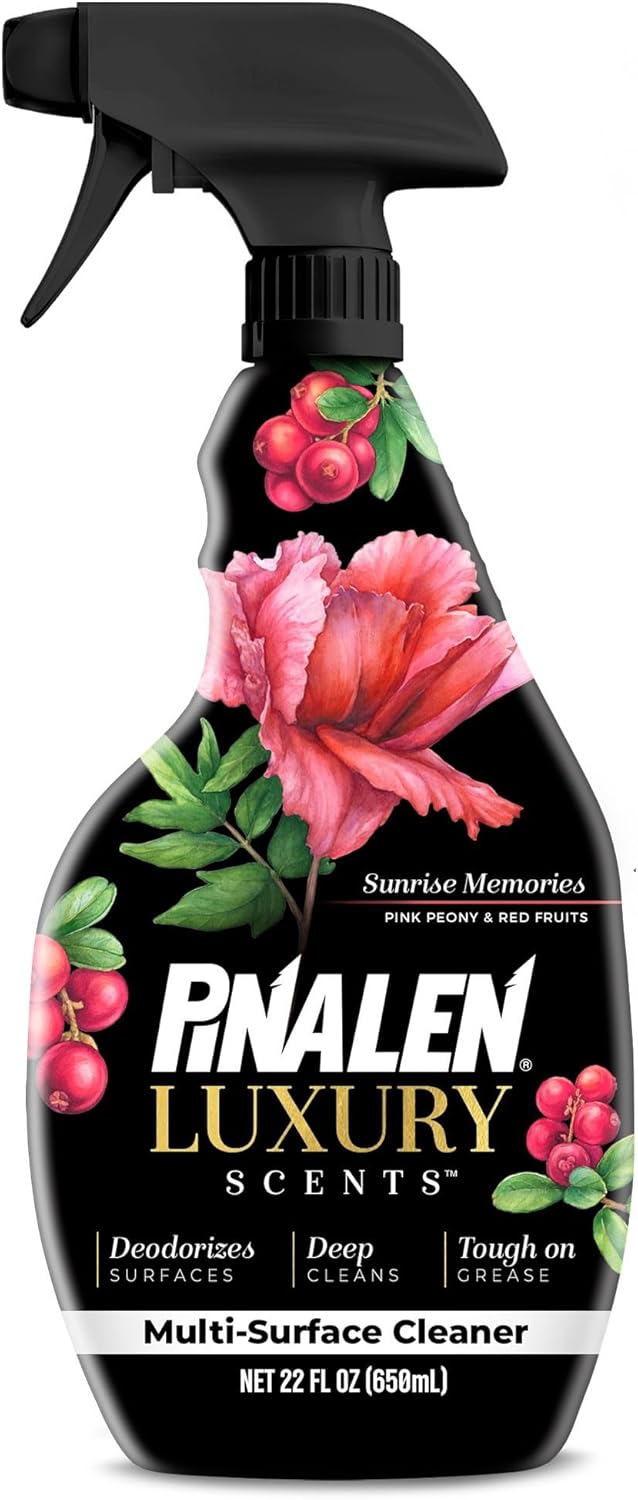 PINALEN Luxury Scent Multipurpose Cleaning Spray - Sunrise Memories - 22 fl oz - All Purpose Cleaner for Kitchen, Bathroom & Surfaces