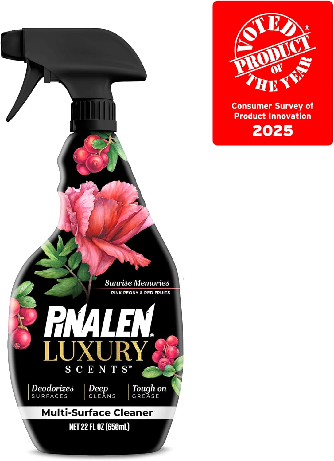 PINALEN Luxury Scent Multipurpose Cleaning Spray - Sunrise Memories - 22 fl oz - All Purpose Cleaner for Kitchen, Bathroom & Surfaces
