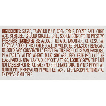 De la Rosa Pulparindo Tamarind Mexican Candy - Original Flavor - One 10 oz (280g) Box with 20 Individually Wrapped Bars