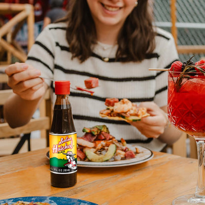 Salsa Huichol Negra – 12-Pack (6.42 oz Each) – Spicy-But-Tasty, Enhances the Flavor of Seafood, Fish, Tacos, and Cocktails – Made with Natural Ingredients