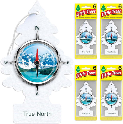 LITTLE TREES Car Air Freshener | Hanging Tree Provides Long Lasting Scent for Auto and Home | True North, 24 Air Fresheners
