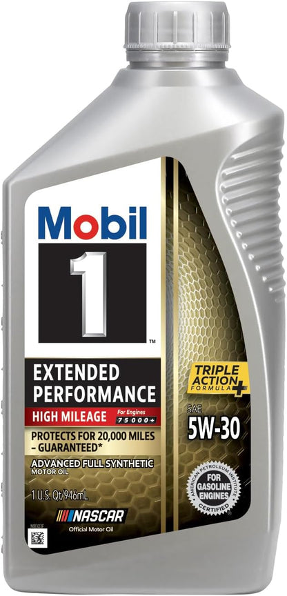 Mobil 1 Extended Performance Full Synthetic Motor Oil 0W-20, 1 Quart (6-pack)