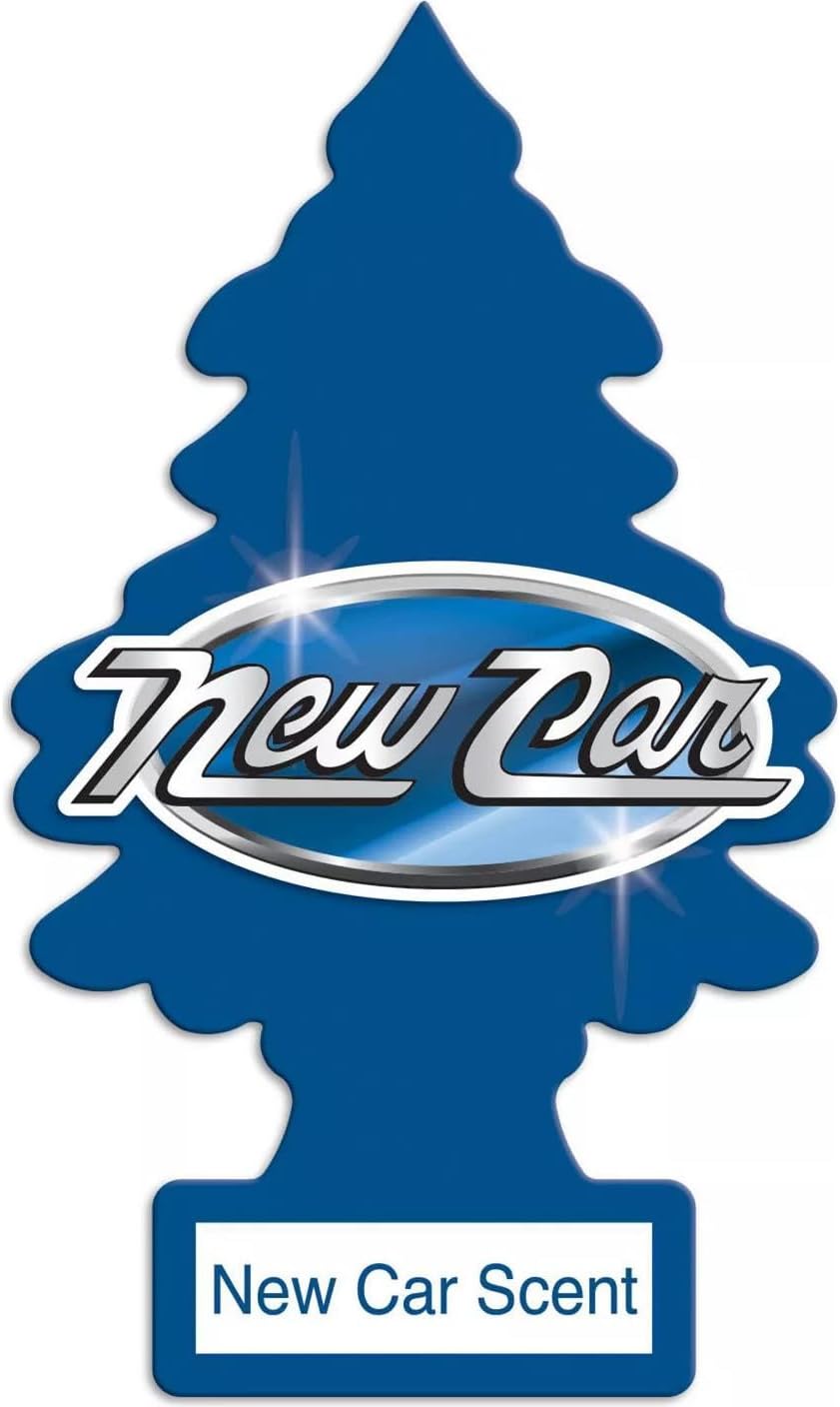LITTLE TREES Car Air Freshener | Hanging Paper Tree for Home or Car | New Car Scent | 2 Pack