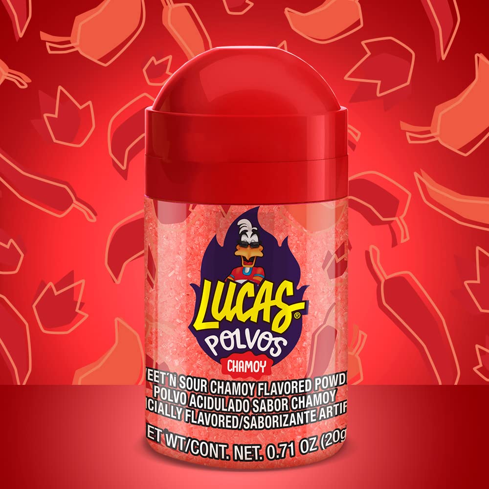 Lucas Chamoy Sweet and Sour Chamoy Flavored Powder, 0.71 Ounce (Pack of 4)