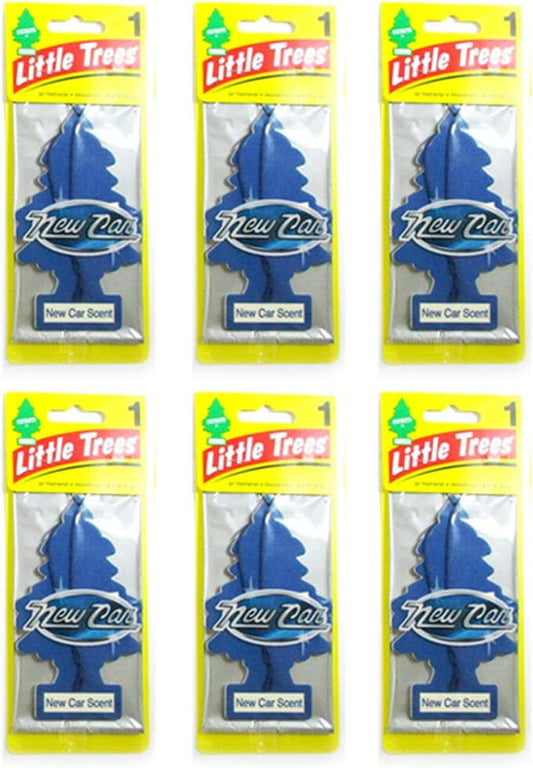 6 Pc New Car Smell Scent Little Trees Air Freshener Home Hanging Office Aroma !