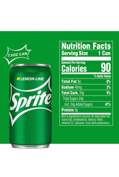 Sprite Mini-Cans, 7.5 fl oz (Pack of 24) by Sprite