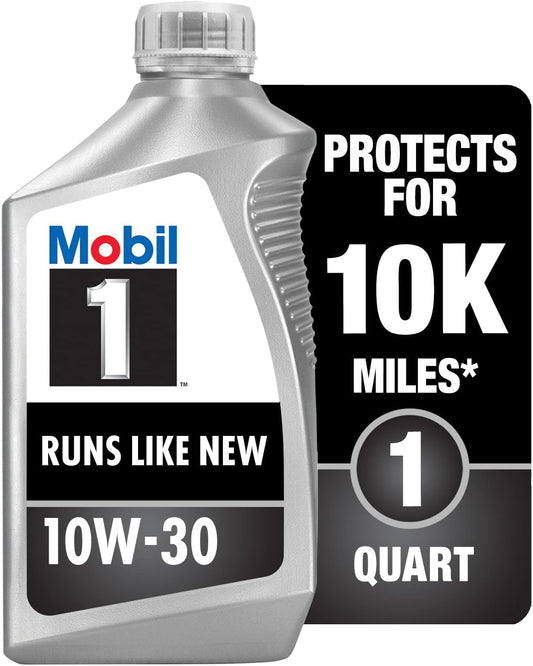 Mobil 1 Advanced Full Synthetic Motor Oil 10W-30, 1 Quart (Pack of 6)