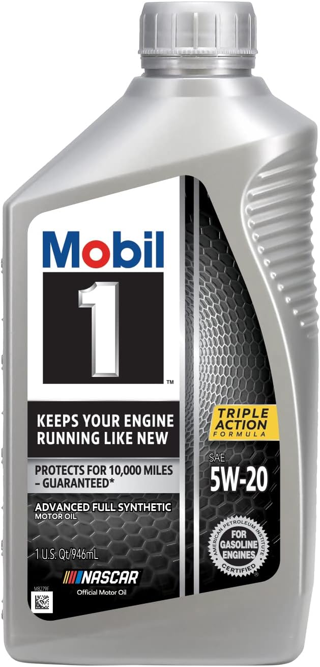 Mobil 1 Advanced Full Synthetic Motor Oil 5W-20, 6-Pack of 1 quarts