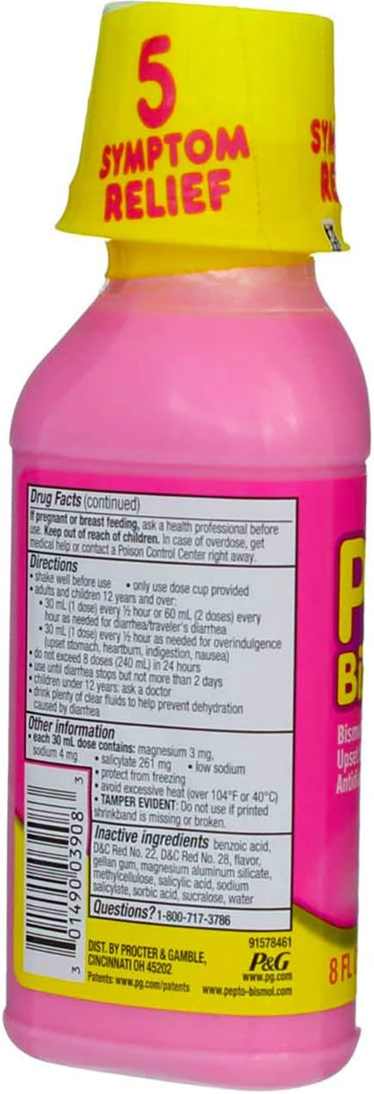 Pepto-Bismol Liquid Original - 8 oz, Pack of 2
