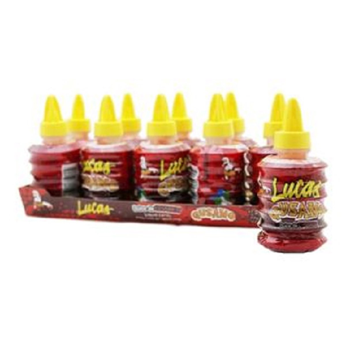 Lucas Gusano, Chamoy Liquid Candy, Count 10 - Sugar Candy / Grab Varieties & Flavors