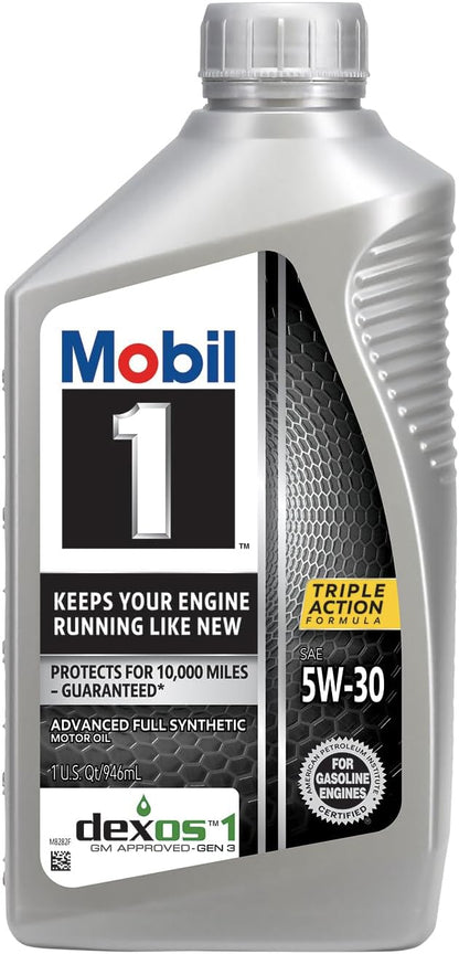 Mobil 1 Advanced Full Synthetic Motor Oil 5W-30, 6-pack of 1 quarts