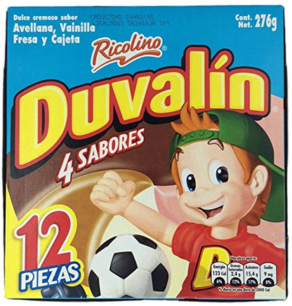 Duvalin 4 Sabores Hazelnut, Vanilla, Strawberry, Caramel