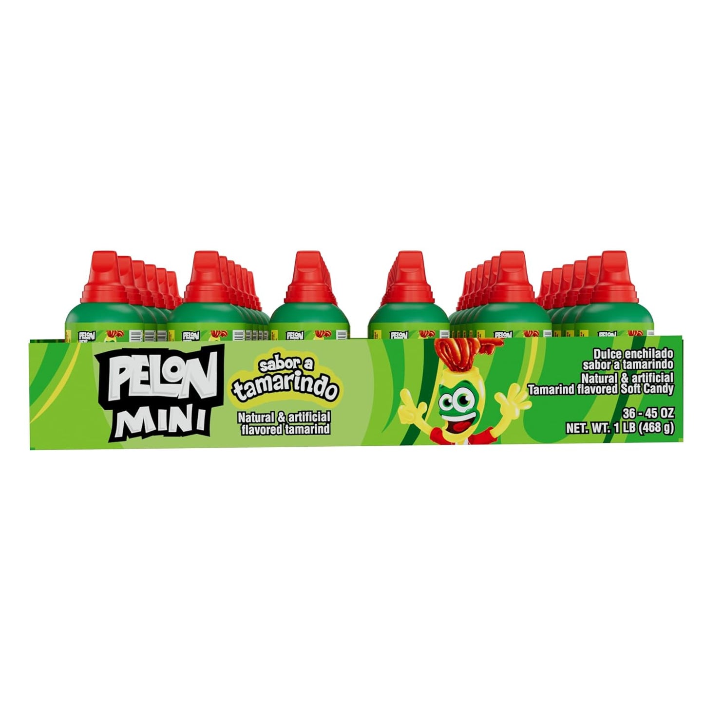 Pelon Pelo Rico Mini Tamarind Candy, 0.45 oz, 36 Count (Pack of 1)