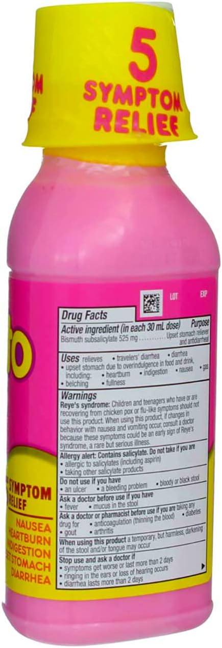 Pepto-Bismol Liquid Original - 8 oz, Pack of 2