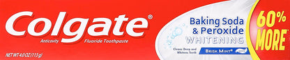 Colgate Baking Soda and Peroxide Whitening Toothpaste - 4 ounce (6 Pack)