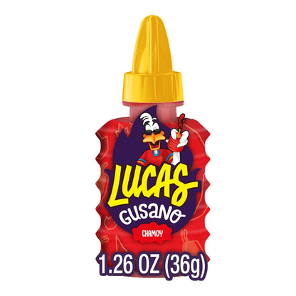 Lucas Chamoy Flavored Hot Liquid Candy, Gusano, 10 Pieces, 1.26 Ounces (Pack Of 10)
