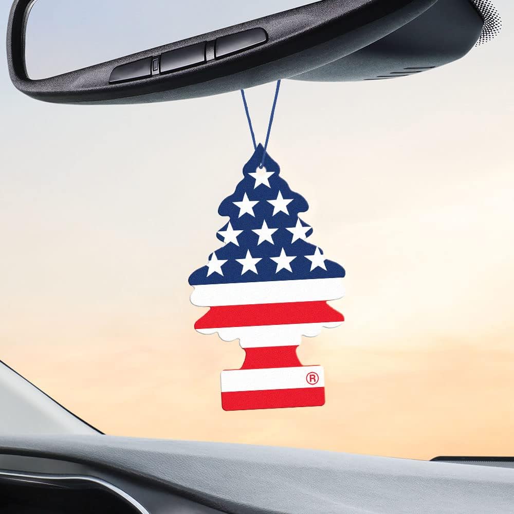 LITTLE TREES Car Air Freshener | Hanging Tree Provides Long Lasting Scent for Auto and Home | America, 24 Air Fresheners