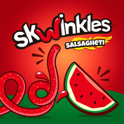 Lucas Salsagheti Watermelon Flavored Sweet & Hot Candy Strips and Tamarind Flavored Sauce, King Size 2.4 oz - 6 Pieces Pack for Treats, Snack, Parties, Piñatas