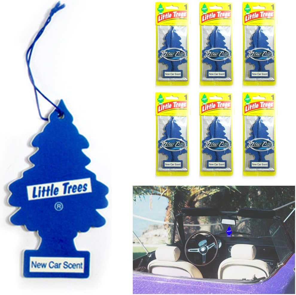 6 Pc New Car Smell Scent Little Trees Air Freshener Home Hanging Office Aroma !