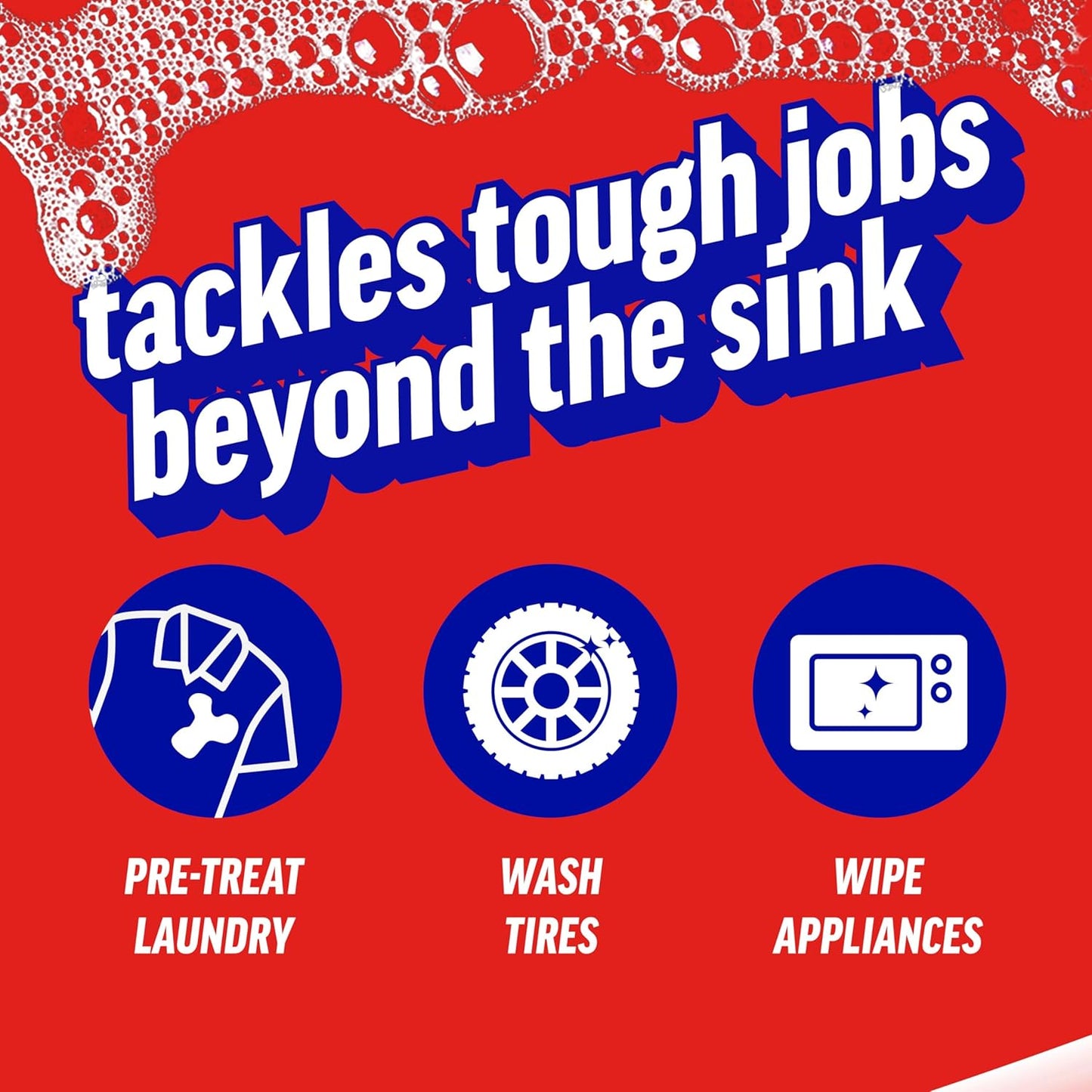 Ajax Ultra Liquid Dish Soap Vinegar and Lime Scent, Sparkling Clean Dishes, 90 fl oz Bottle