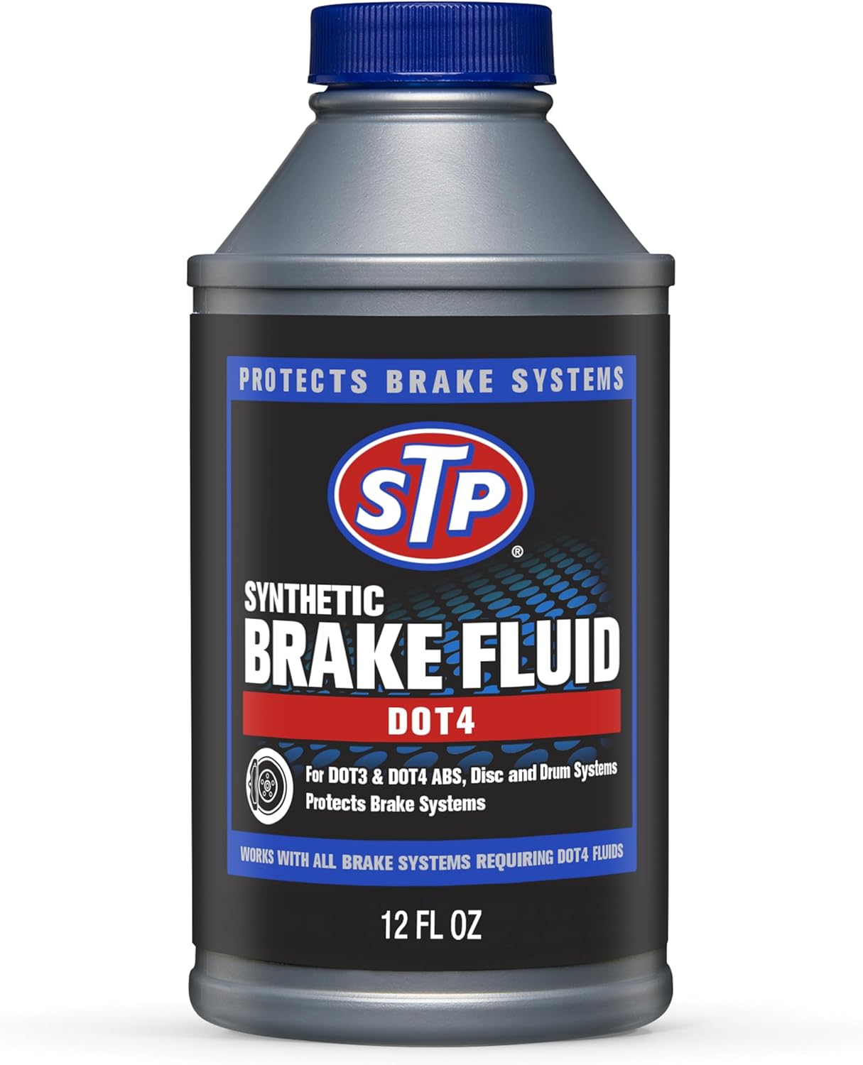 STP Synthetic Brake Fluid, Dot 4 Brake Fluid Protects Brake Systems, ABS, Disc and Drum Systems, 12 Oz, STP