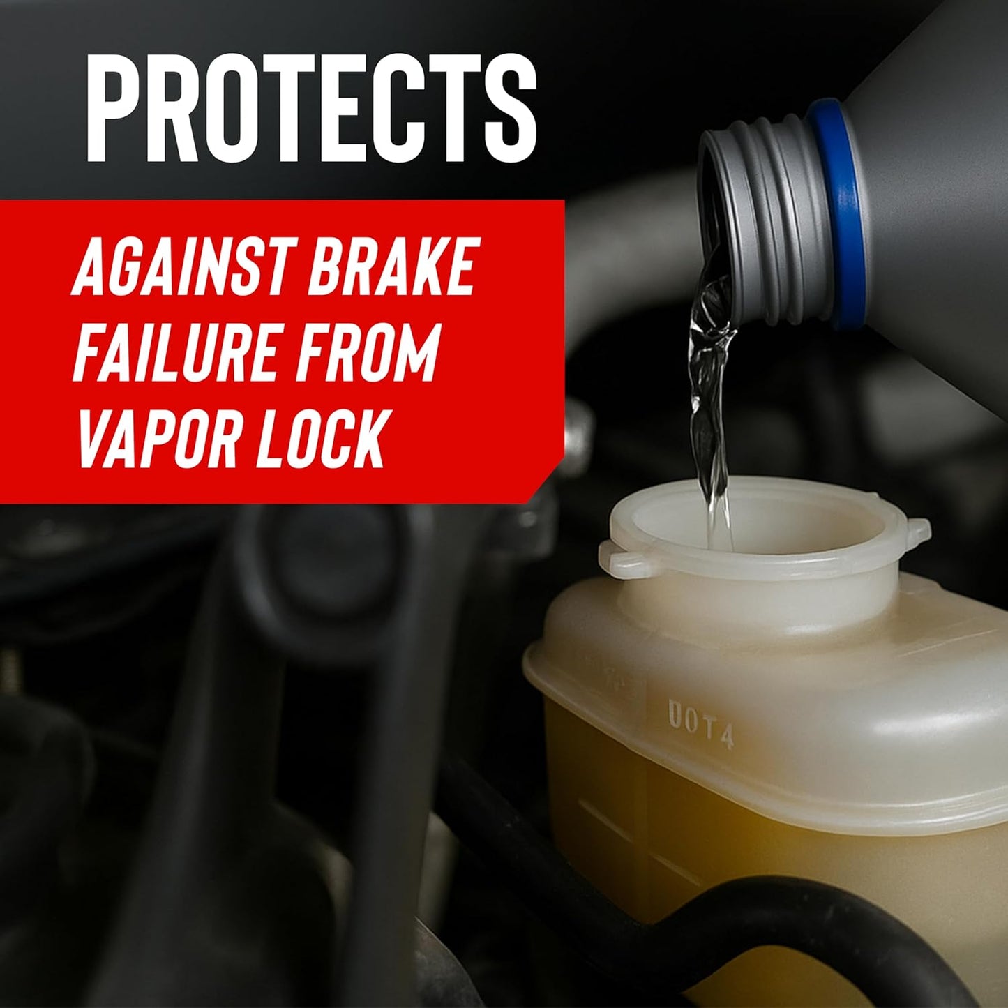 STP Synthetic Brake Fluid, Dot 4 Brake Fluid Protects Brake Systems, ABS, Disc and Drum Systems, 12 Oz, STP