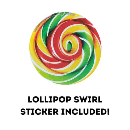 Needzo Lucas Muecas Cherry Flavored, 2 in 1 Candy Powder and Lollipop, Fiesta Favors, Swirl Sticker Included, 0.88 Ounces (Pack of 5)