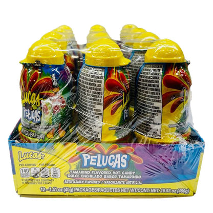 Lucas Pelucas Tamarindo Jumbo Candies, Pack of 12