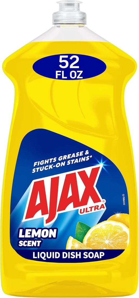 Ajax Ultra Super Degreaser Dish Soap, Lemon Scent, 52 fl. oz. (149861)