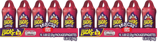 Lucas Muecas Cherry Flavor Lollipop With Chili Powder, 8.8 Ounce (Pack of 2)