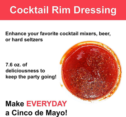 Cinco de Mayo Mango Rim Dip Cocktail Rim Dressing (1 x 7.6 oz. Container)