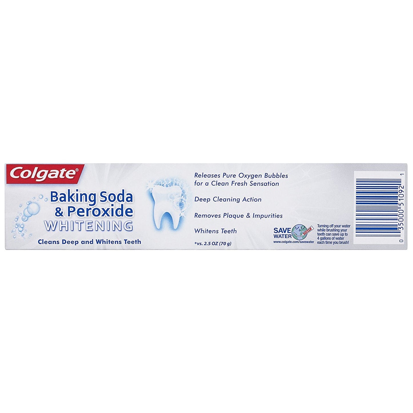 Colgate Baking Soda and Peroxide Whitening Toothpaste - 4 ounce (6 Pack)