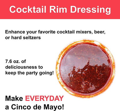 Cinco de Mayo Chamoy Rim Dip Cocktail Rim Dressing (1 x 7.6 oz. Container)