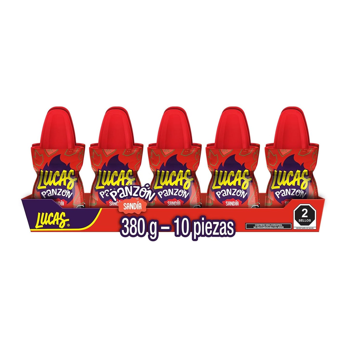 Lucas Panzon Watermelon hard candy and chamoy liquid candy 10 Authentic Mexican Candy With Free Kinder Bar