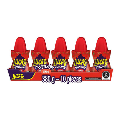 Lucas Panzon Watermelon hard candy and chamoy liquid candy 10 Authentic Mexican Candy With Free Kinder Bar