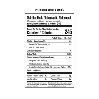 Pelon Pelo Rico Mini Assorted Watermelon, Mango, and Chamoy Candy, 0.45 oz, 18 Count (Pack of 1)