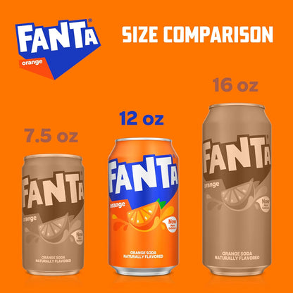 Fanta Orange, 12 fl oz, 24 Pack