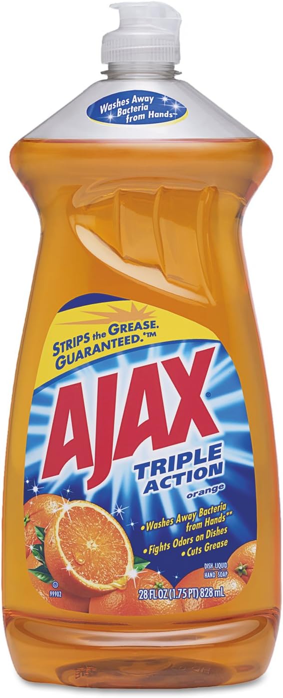 Ajax Dish Detergent, Grapefruit Scent, 28 oz Bottle 9/Carton