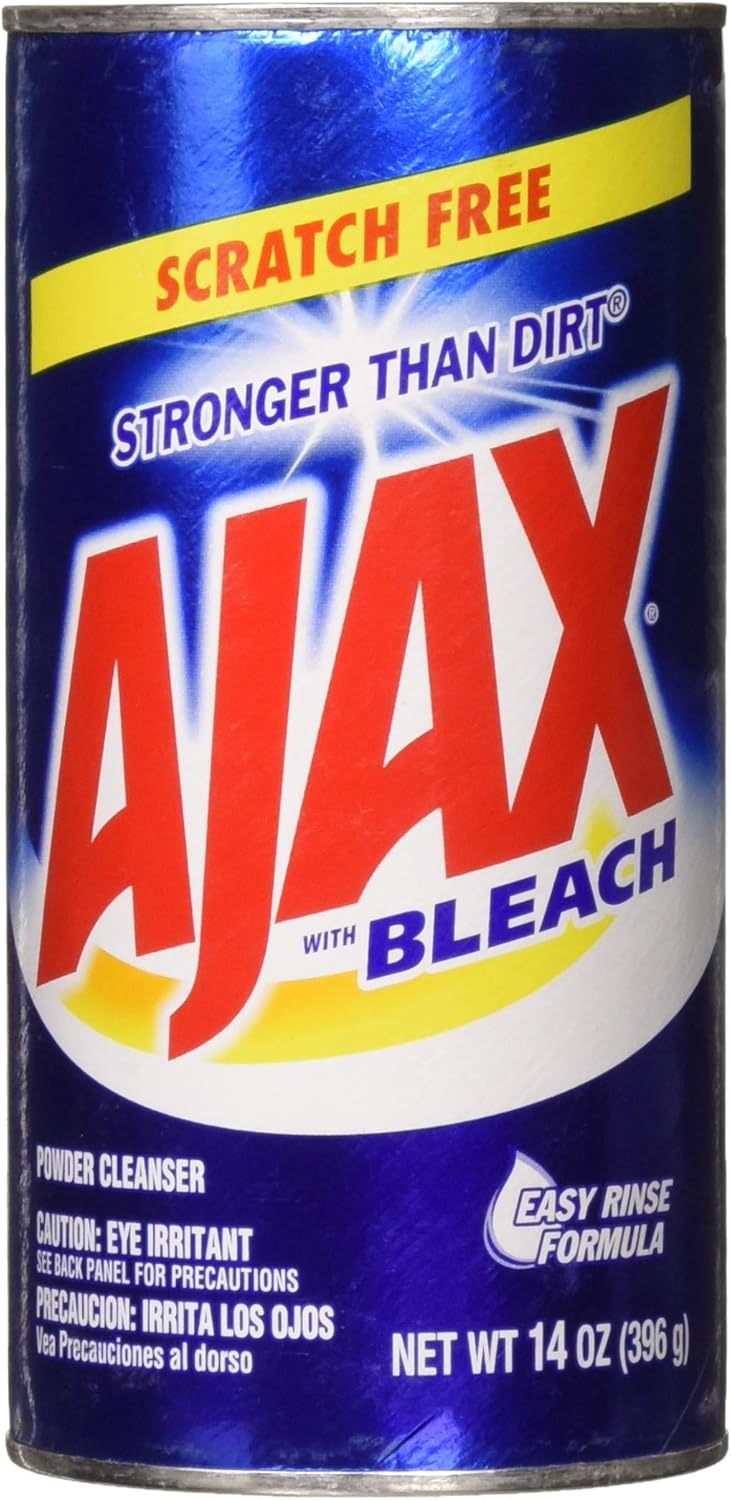 Ajax Powder Cleanser with Bleach, 14 oz (396 g) (2 Pack)