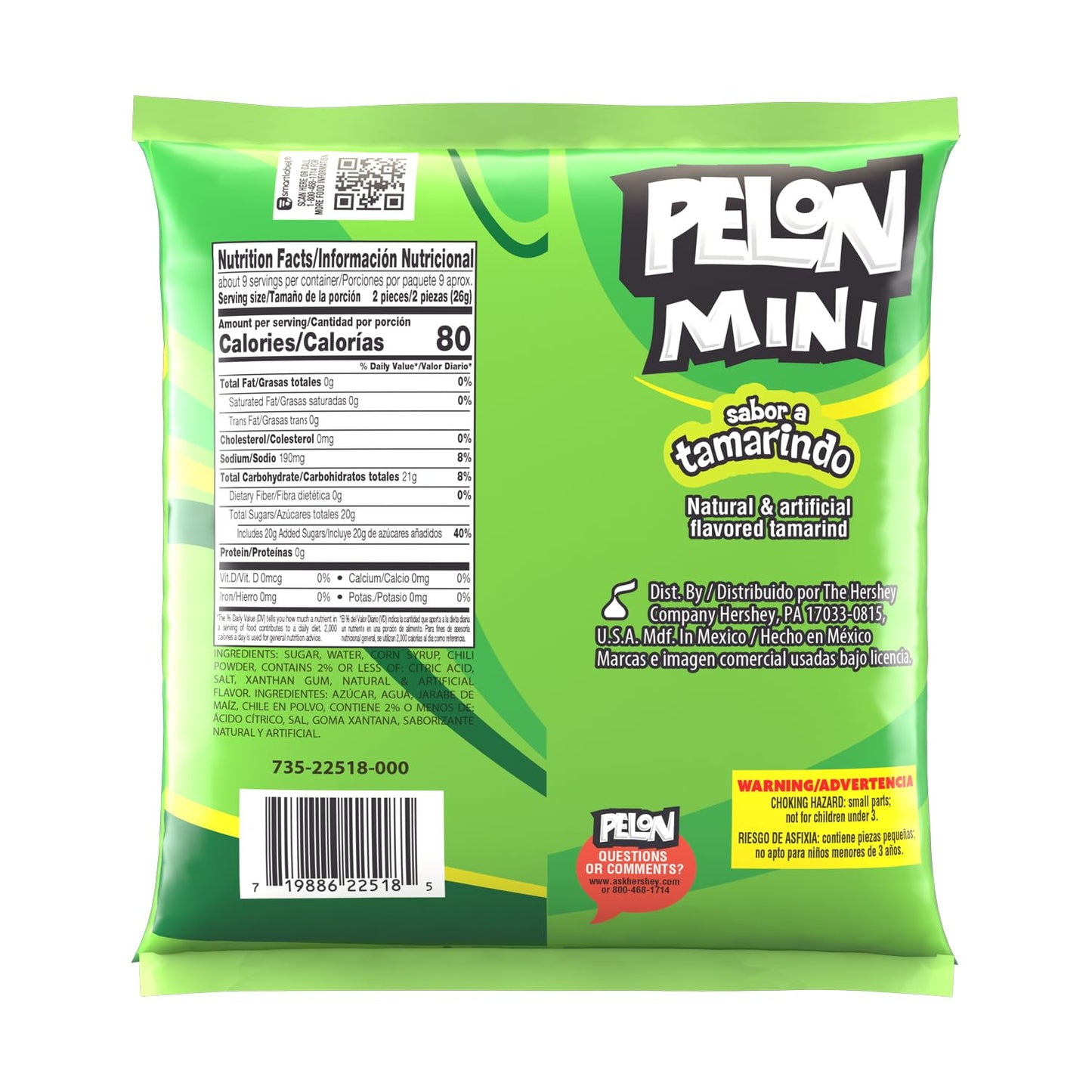Pelon Pelo Rico Mini Tamarind Candy, 0.45 oz (Pack of 36)