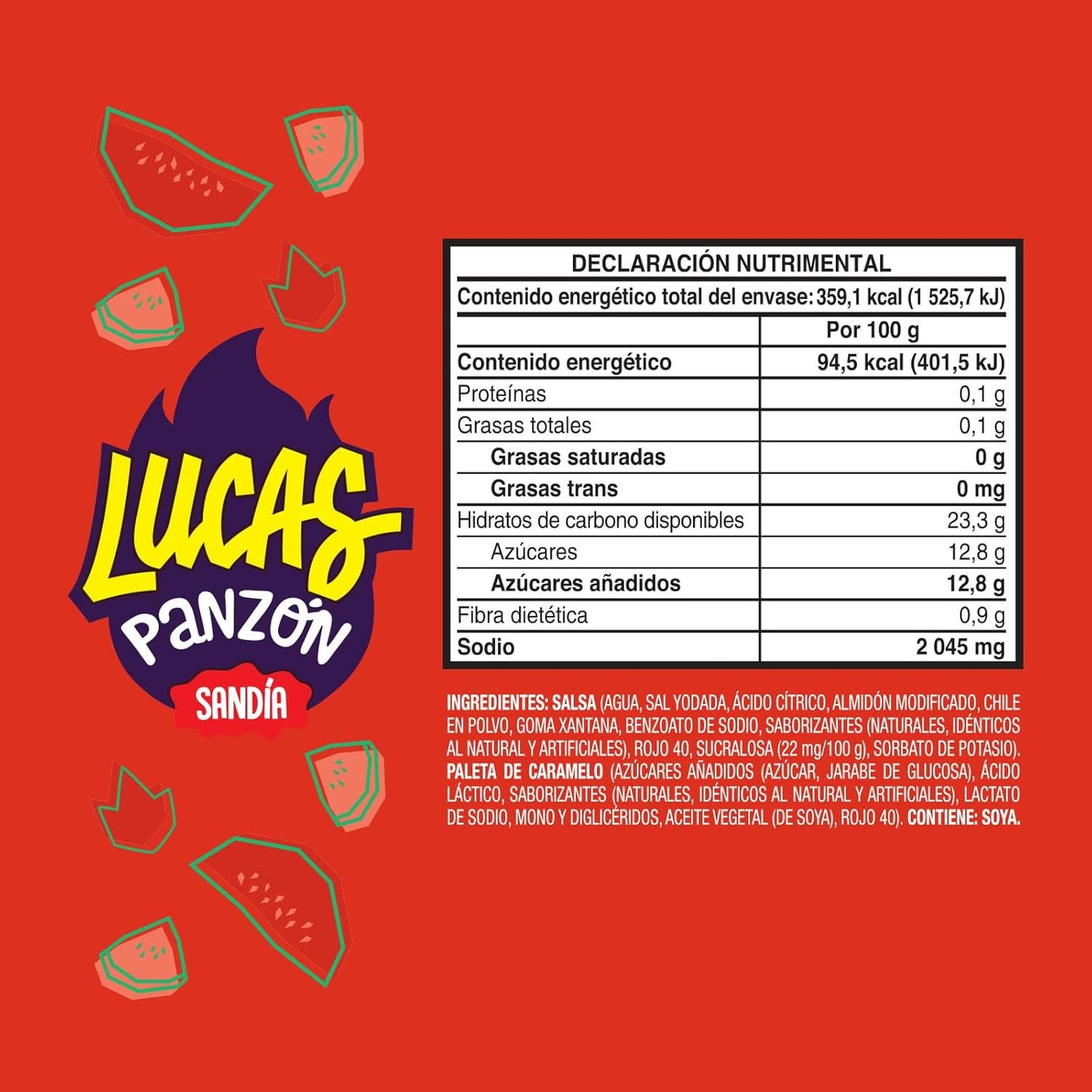 Lucas Panzon Watermelon hard candy and chamoy liquid candy 10 Authentic Mexican Candy With Free Kinder Bar