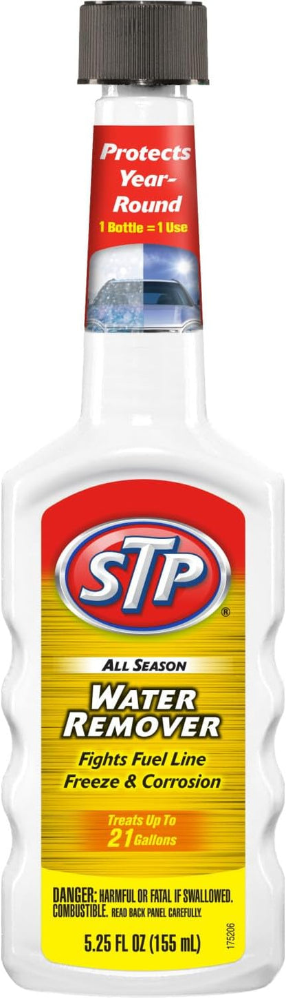 STP Water Remover, All Season Cleaner for Cars & Truck, Bottles, 5.25 Fl Oz, 14259