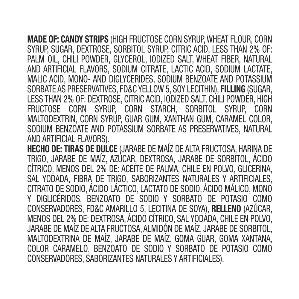 Lucas Skwinkles Pineapple - Tamarind Filled Flavored Sweet & Sour Candy Strips, 0.92oz - 12 Pieces for Treats, Fruit, Parties, Piñatas (Pack of 2)