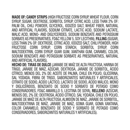 Lucas Skwinkles Pineapple - Tamarind Filled Flavored Sweet & Sour Candy Strips, 0.92oz - 12 Pieces for Treats, Fruit, Parties, Piñatas (Pack of 2)