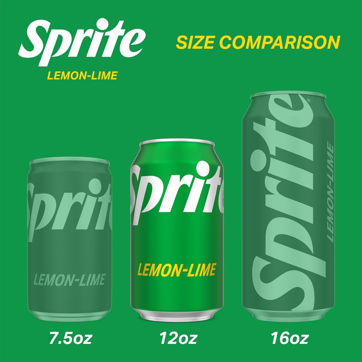 Sprite Lemon Lime Soda Soft Drinks, 12 fl oz, 12 Pack