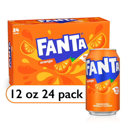 Fanta Orange, 12 fl oz, 24 Pack