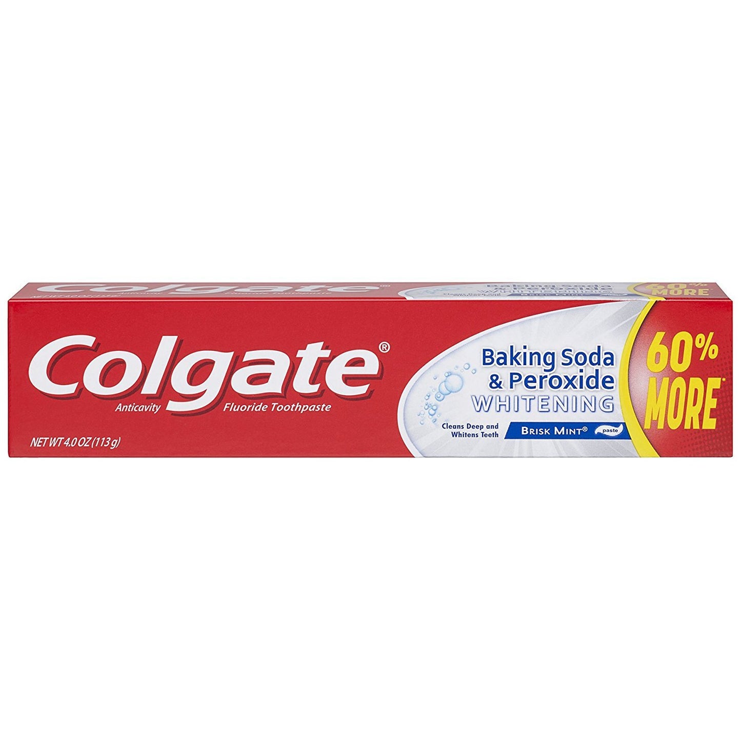 Colgate Baking Soda and Peroxide Whitening Toothpaste - 4 ounce (6 Pack)