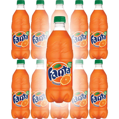 Fanta Orange Soda, 20 Fl Oz Bottle (Pack of 16, Total of 320 Fl Oz)