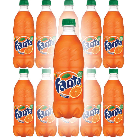 Fanta Orange Soda, 20 Fl Oz Bottle (Pack of 16, Total of 320 Fl Oz)