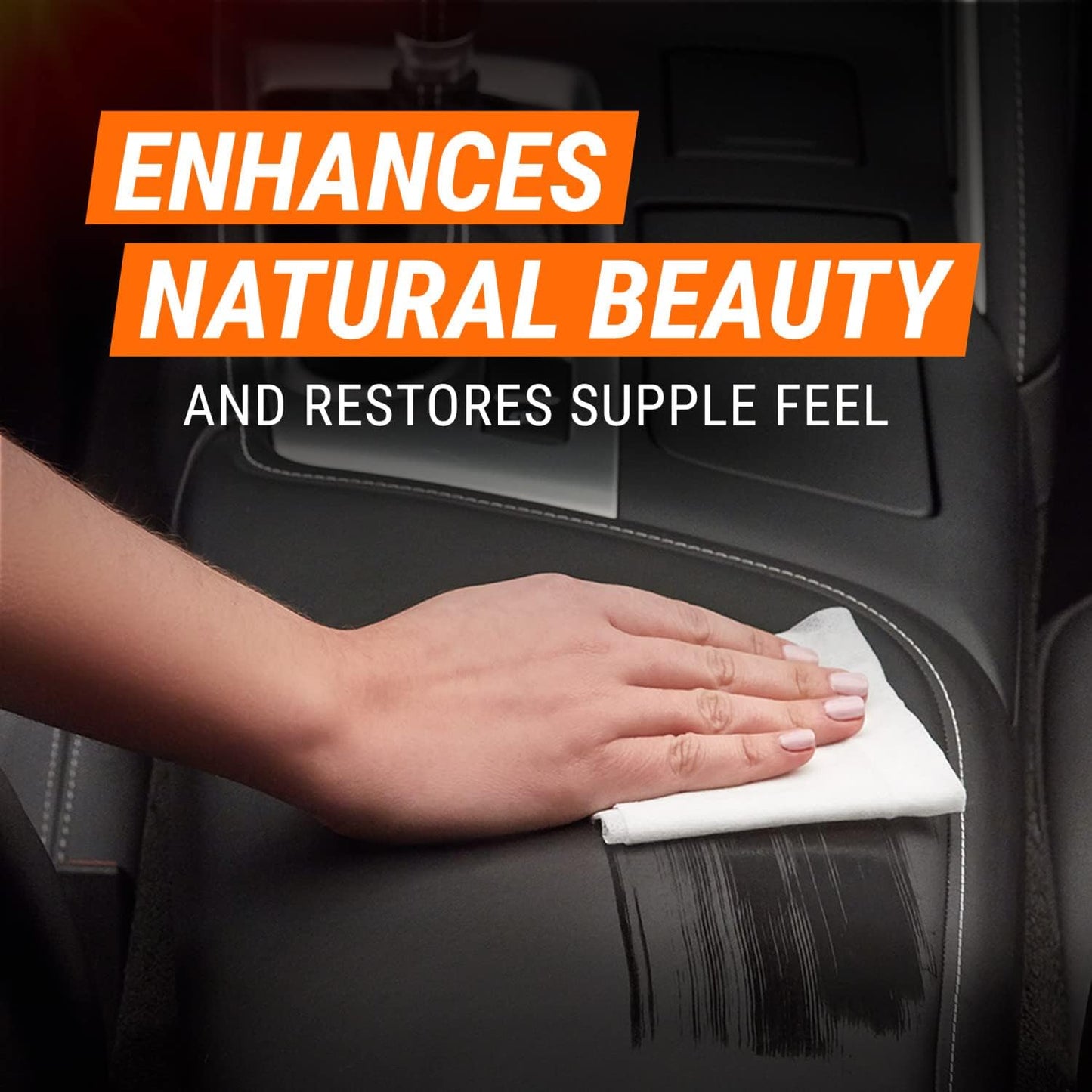 Armor All Interior Cleaner Car Leather Wipes, For Cleaning Cars, Trucks and Motorcycles, 30 Count